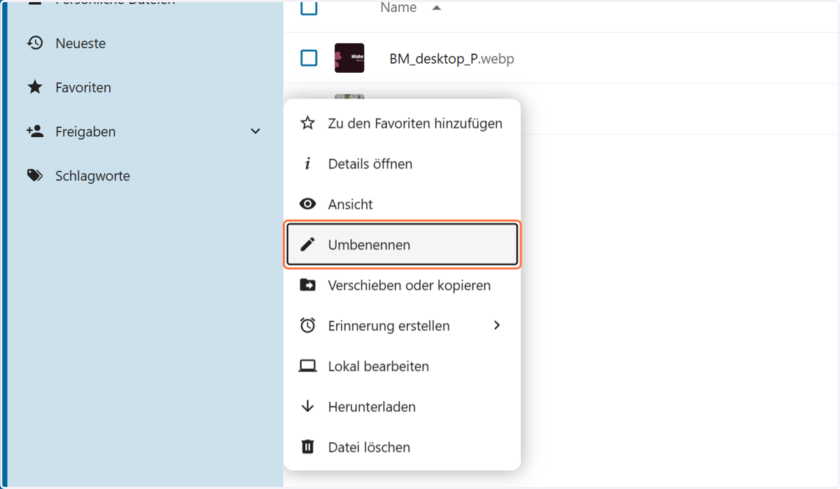 Diesen Schritt wiederholst du mit allen Bild-Dateien.