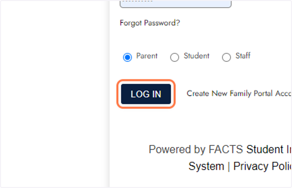 Click on login