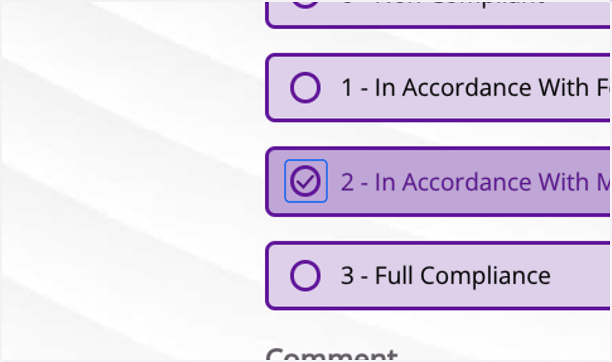 Score criteria