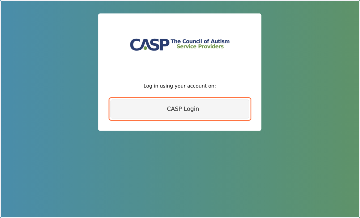 Click on CASP Login