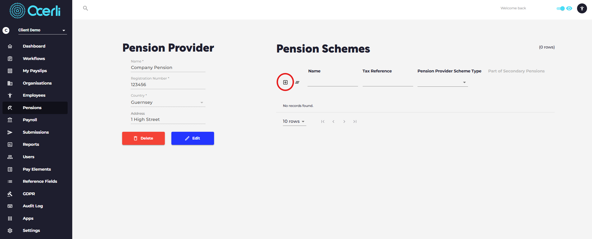 Click the plus symbol to create a new scheme.