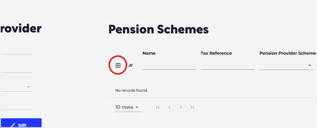 Click the plus symbol to create a new scheme.