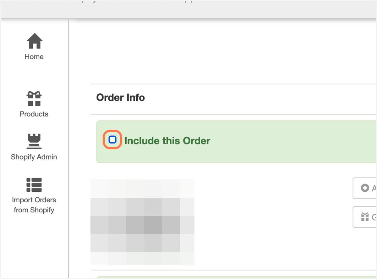 Optional - Omit Orders from Import