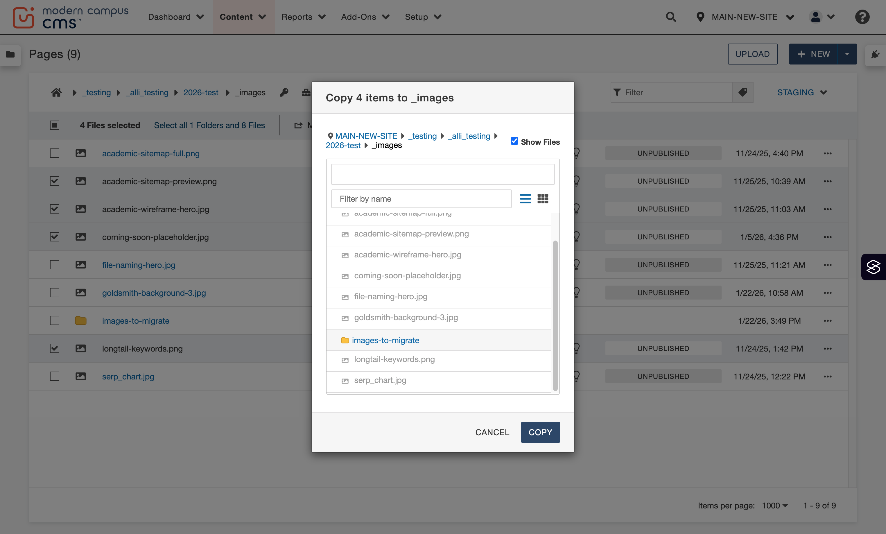 Click on the images-to-migrate folder...