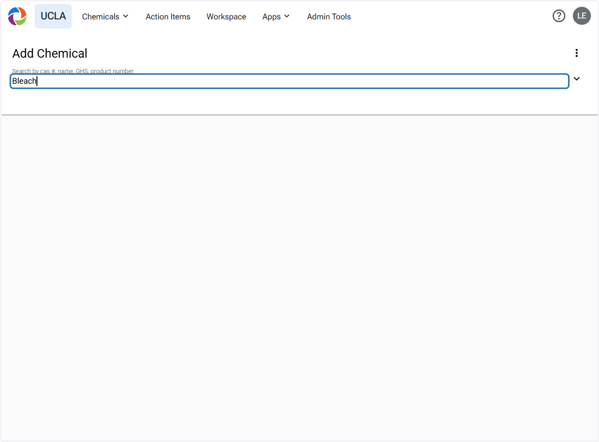 Search the chemical by CAS#, name, GHS, or product number