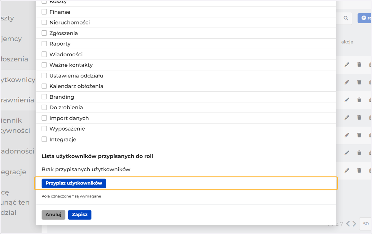 Możesz również z tego poziomu przypisać użytkowników do tej roli