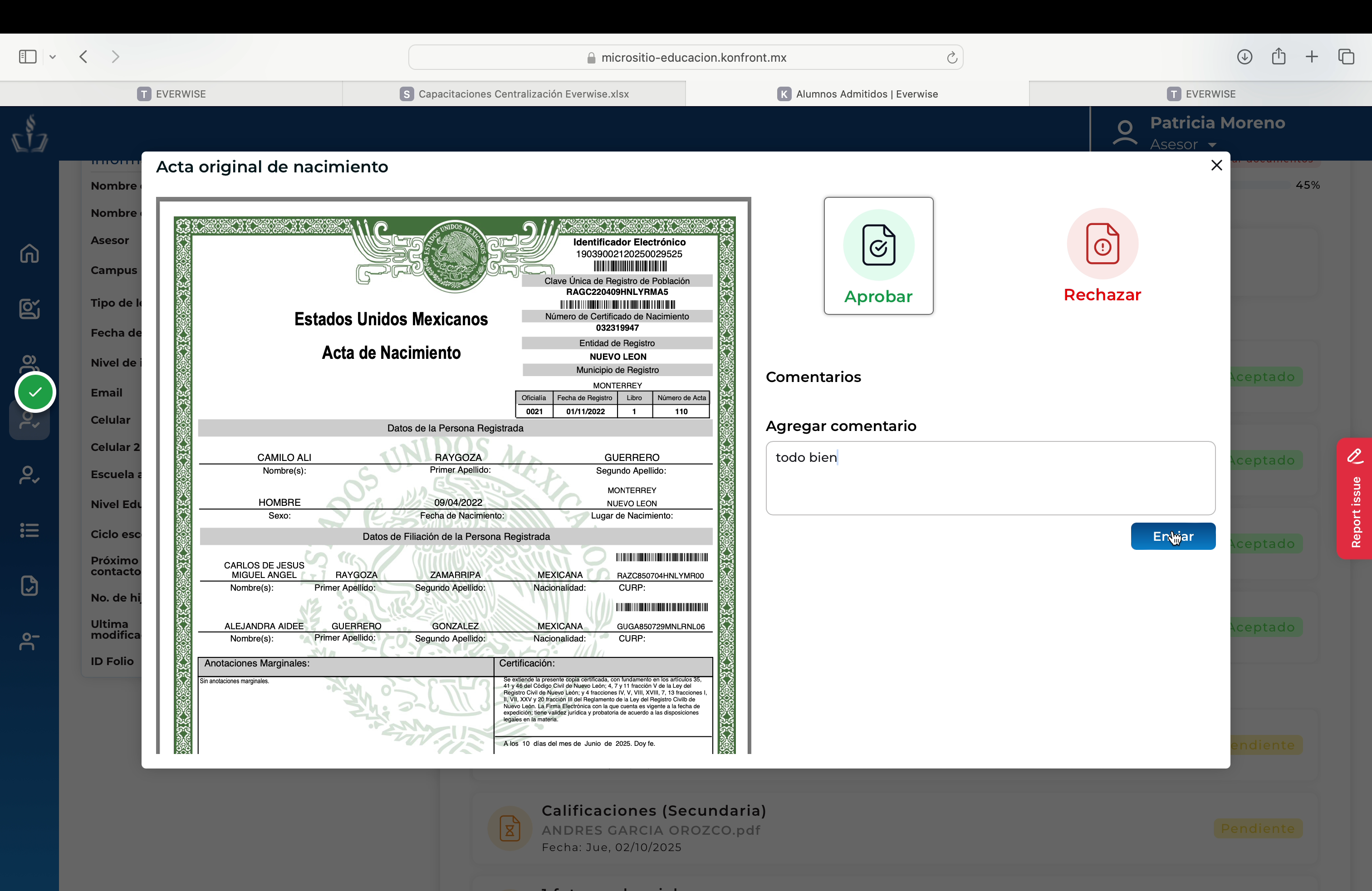 Comentario Documento