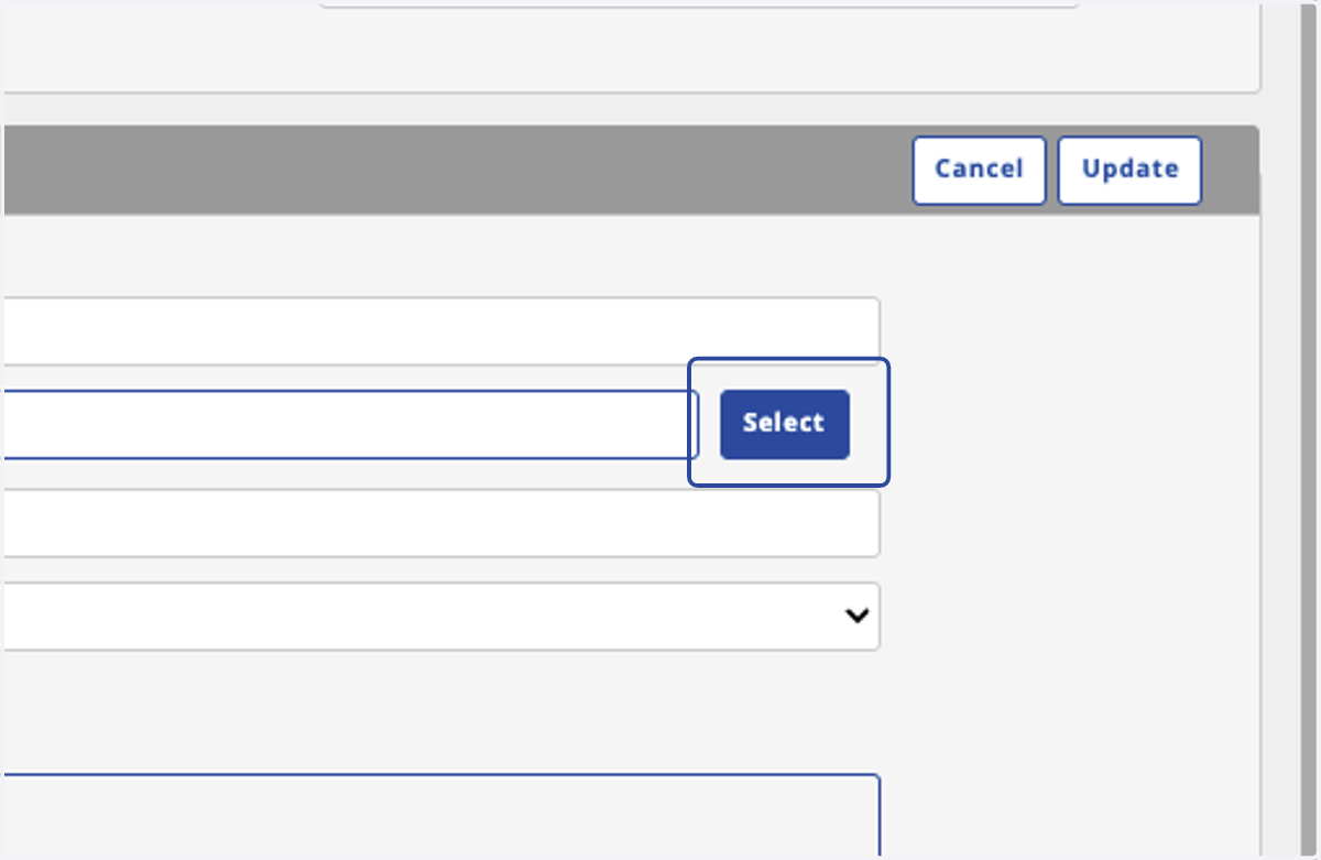 Click on Select to Link a Page
