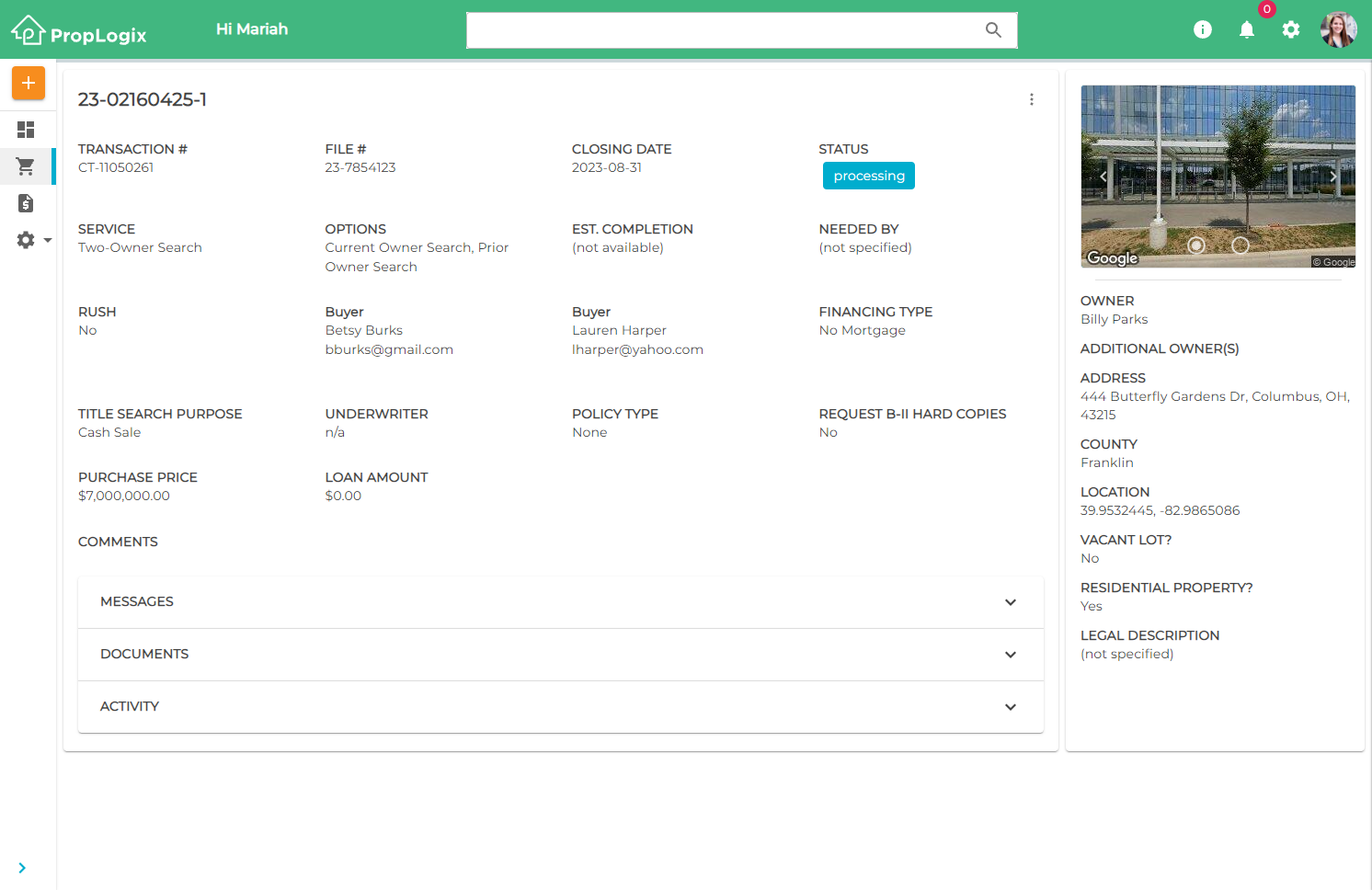 How do I add a new buyer name to my update order? - PropLogix
