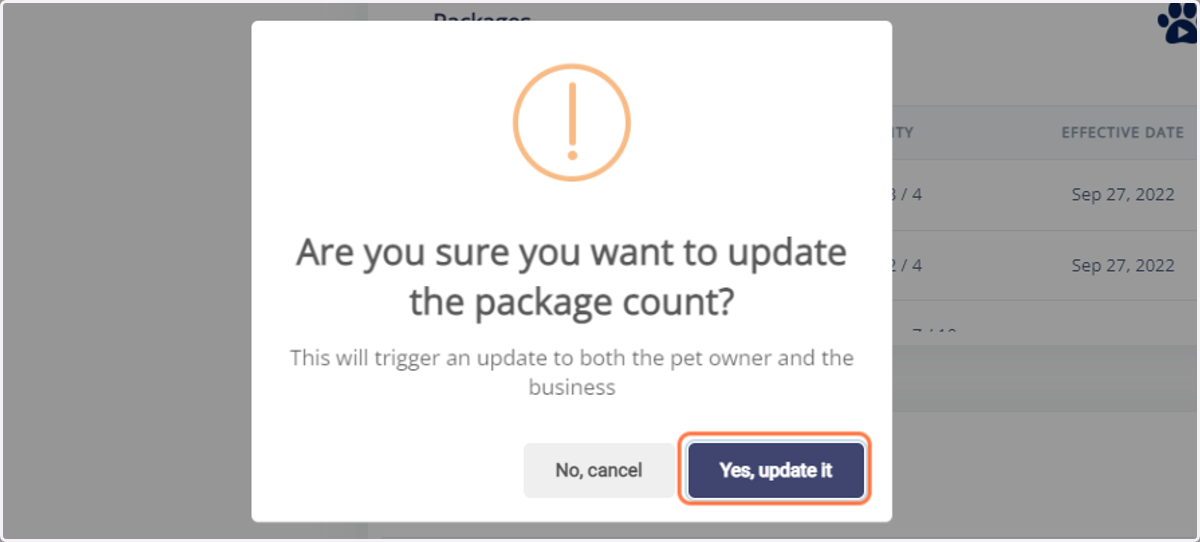 You will receive this pop up message below. Click on Yes, update it