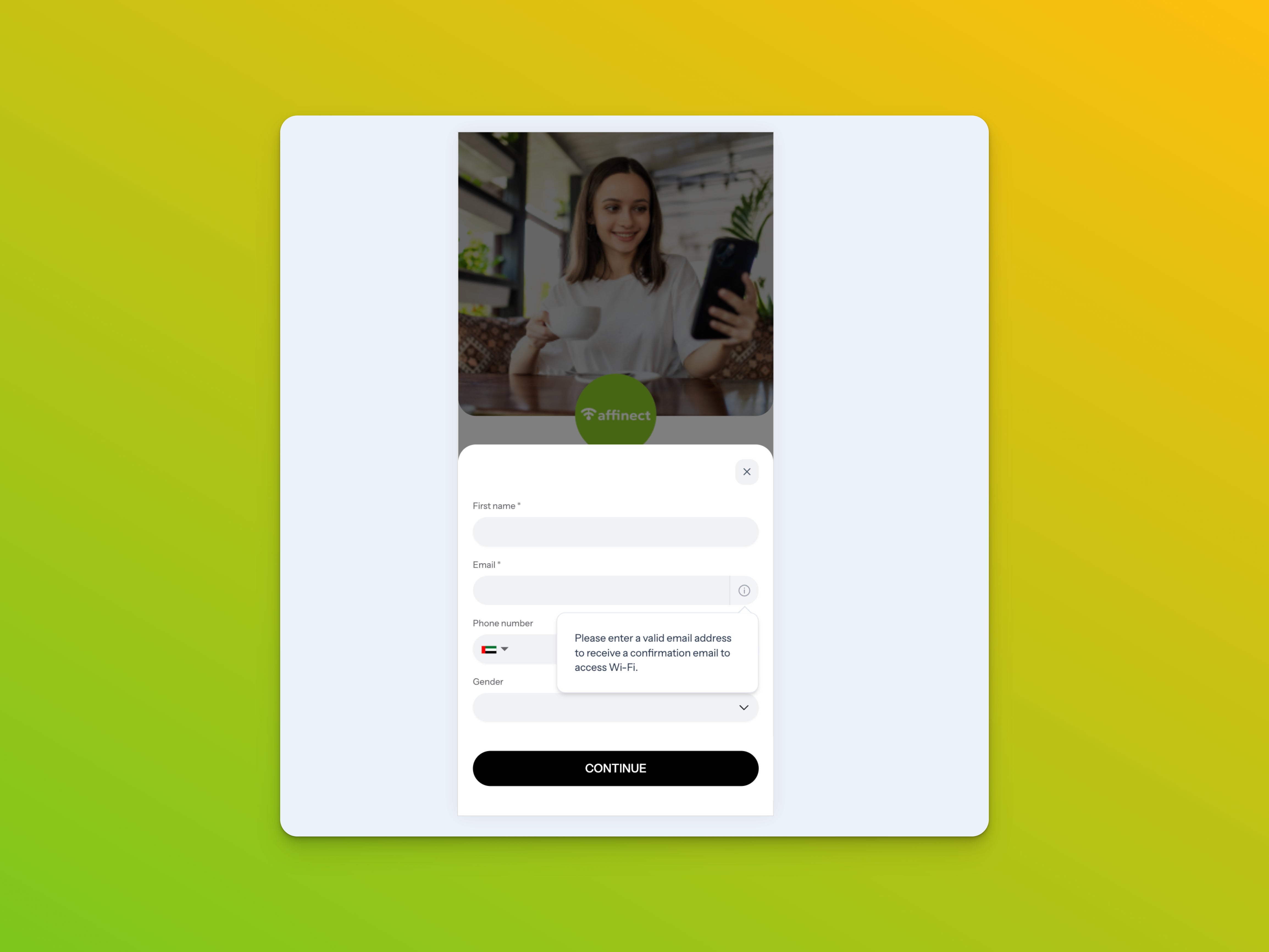 Customer Experience on the Captive Portal