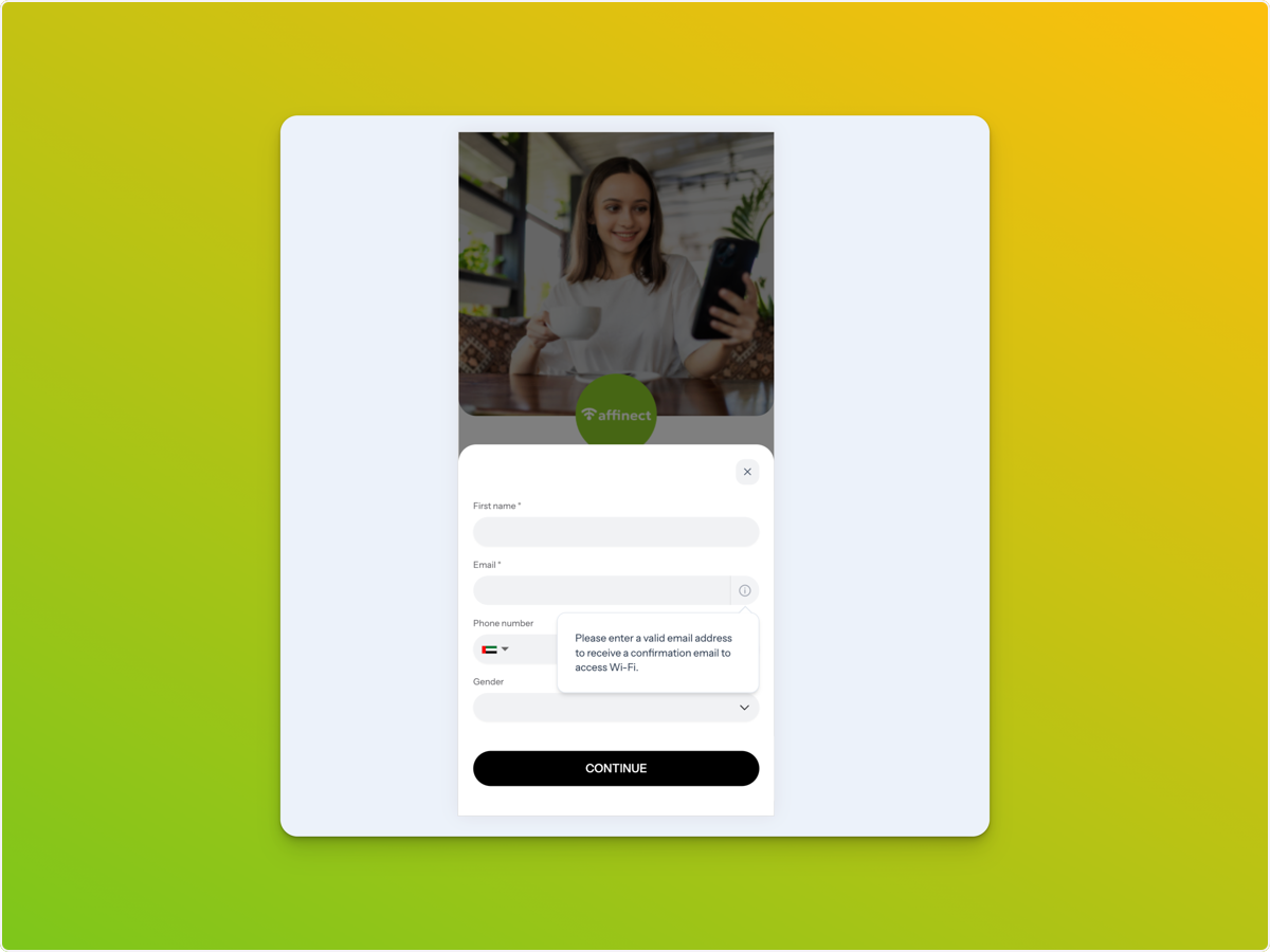 Customer Experience on the Captive Portal