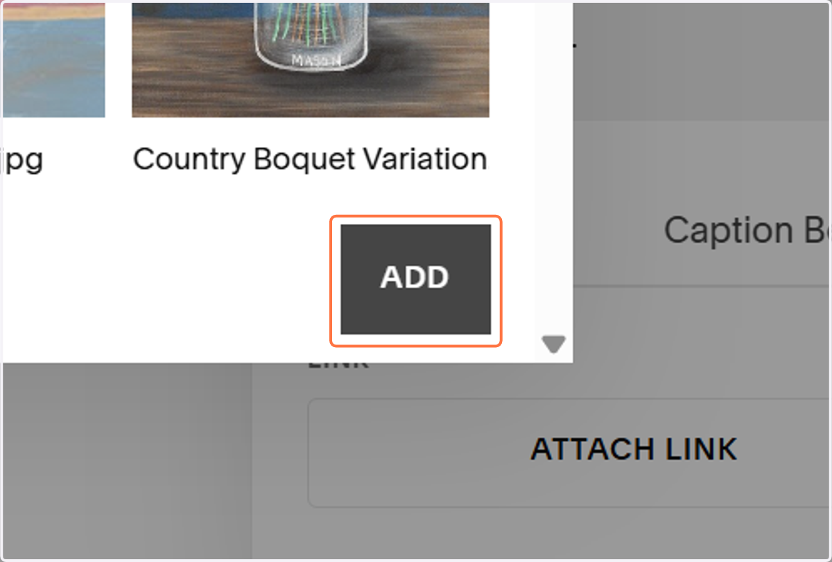 Click on ADD