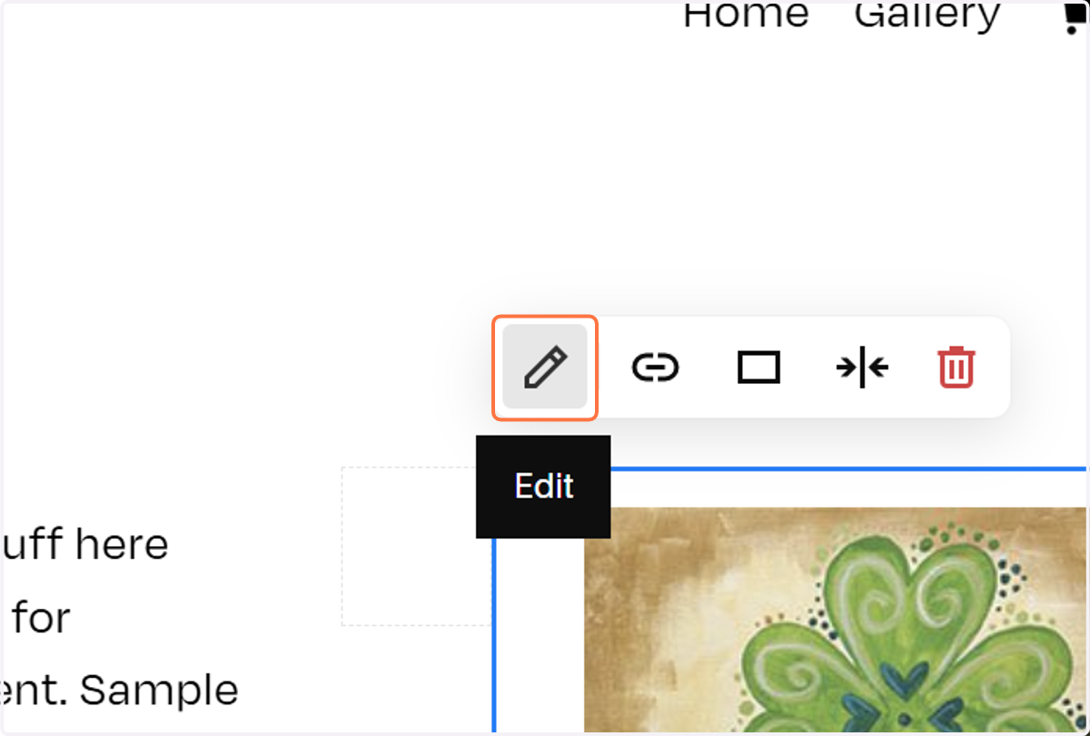 Click on Edit