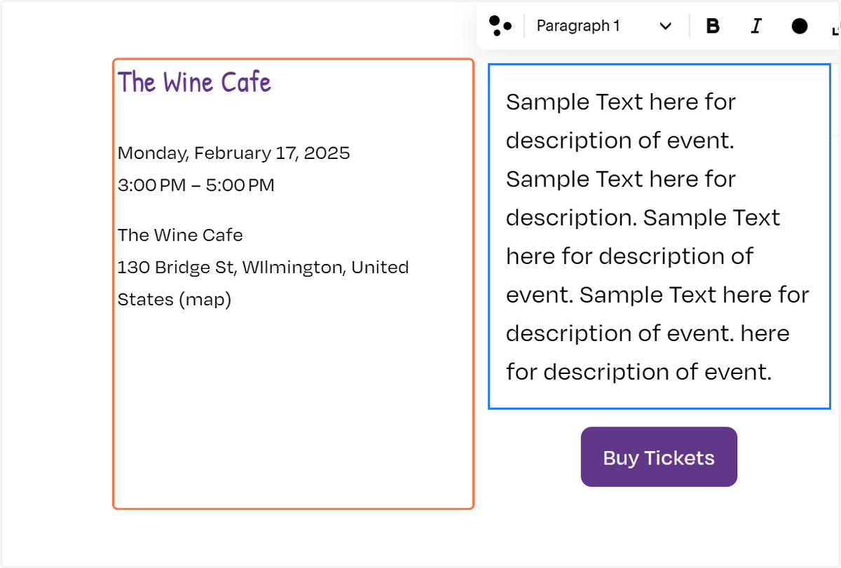 Click on Back to All Events…