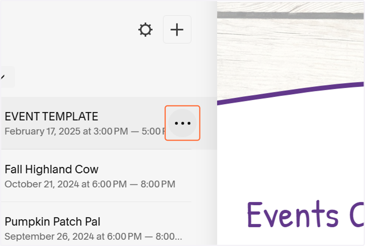 Click on Item options