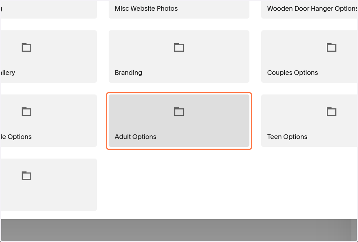 Click on Adult Options