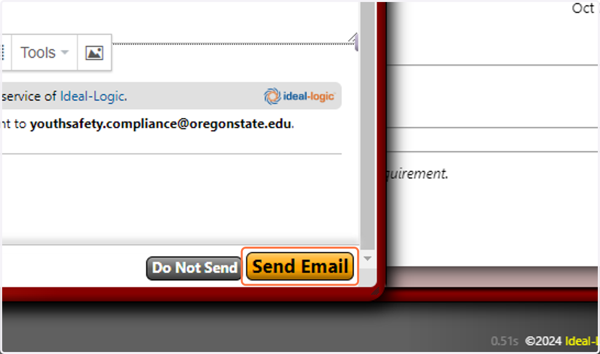 Click on Send Email