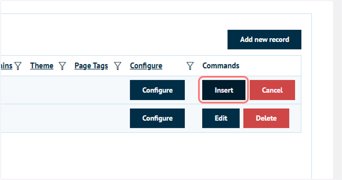 Specify category details and click on Insert