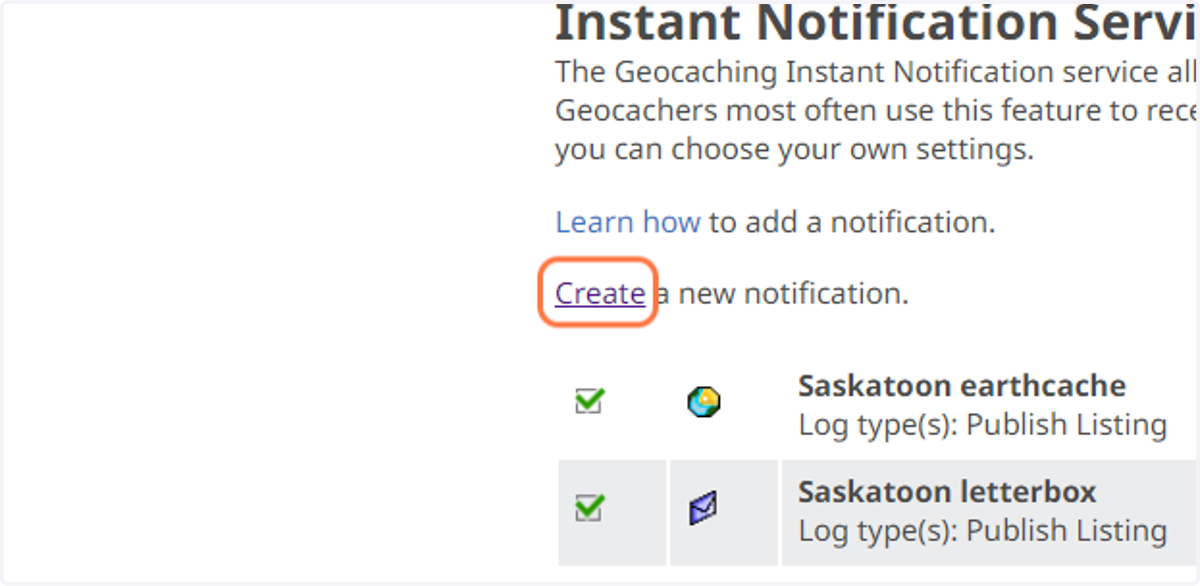 Click on Create