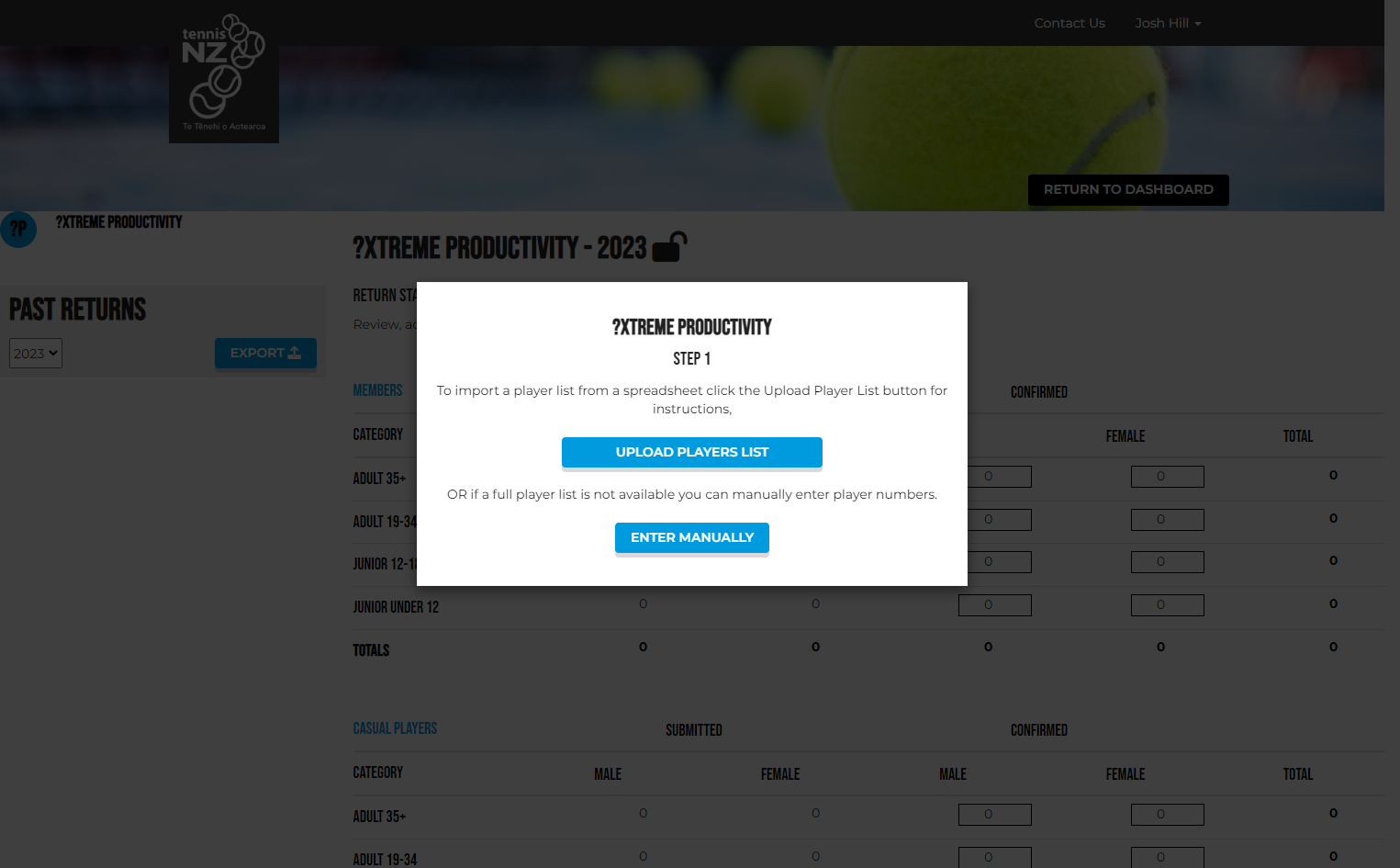 A window will appear which will show you two options. Click Upload Player List
