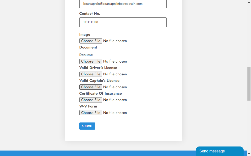 Update Captain License