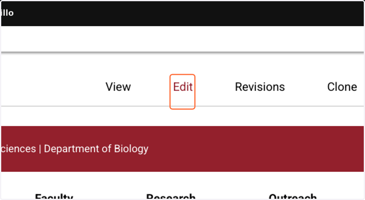 Let's say we want to remove a chapter. Click Edit.