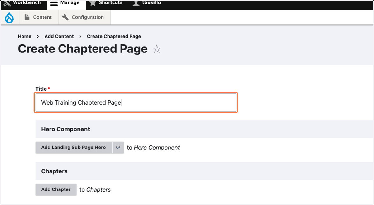 Type the title of your page