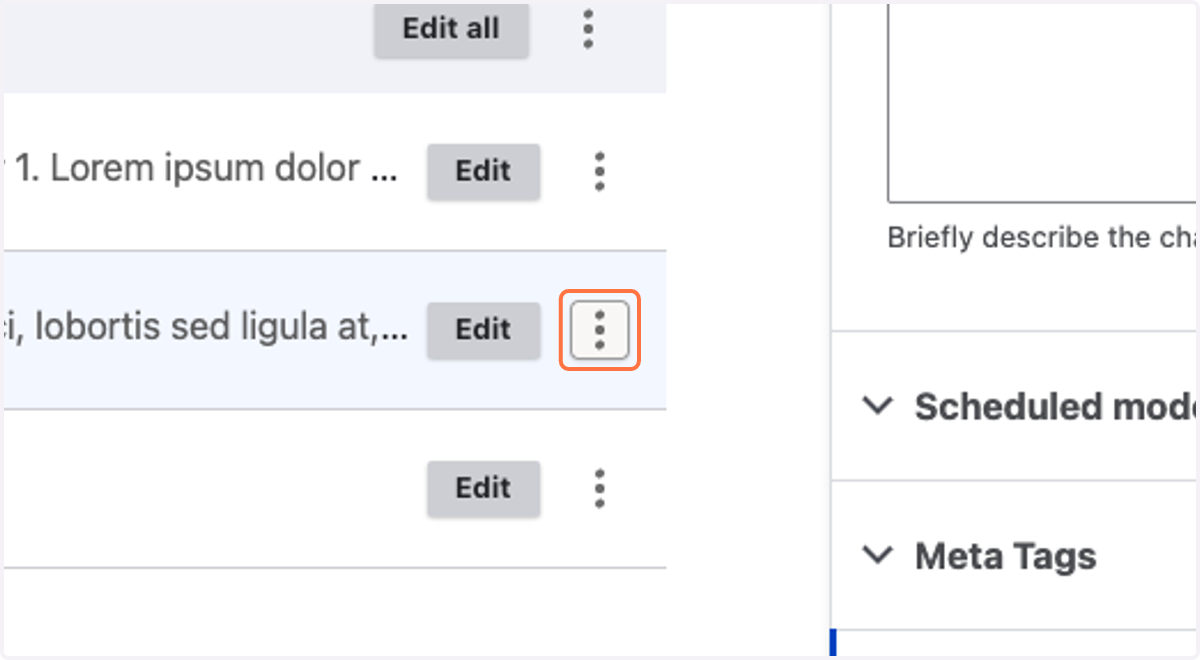 Now let's find a Chapter to duplicate! Hit the three dots on another.