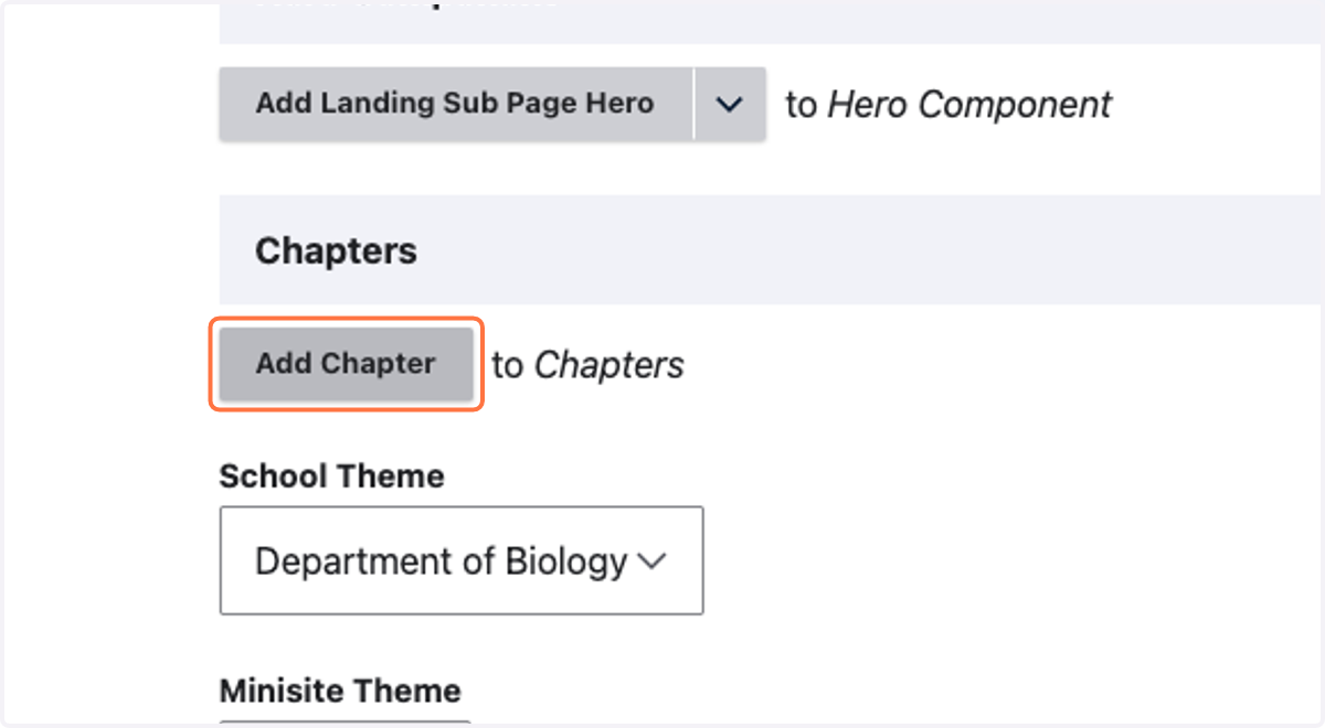 Click on Add Chapter