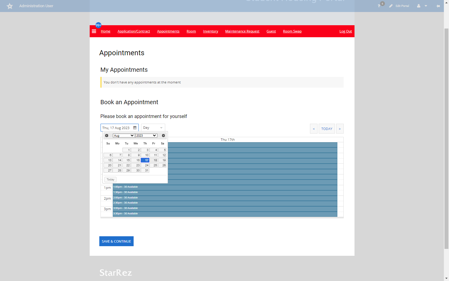 Click on the Calendar to select the assigned date