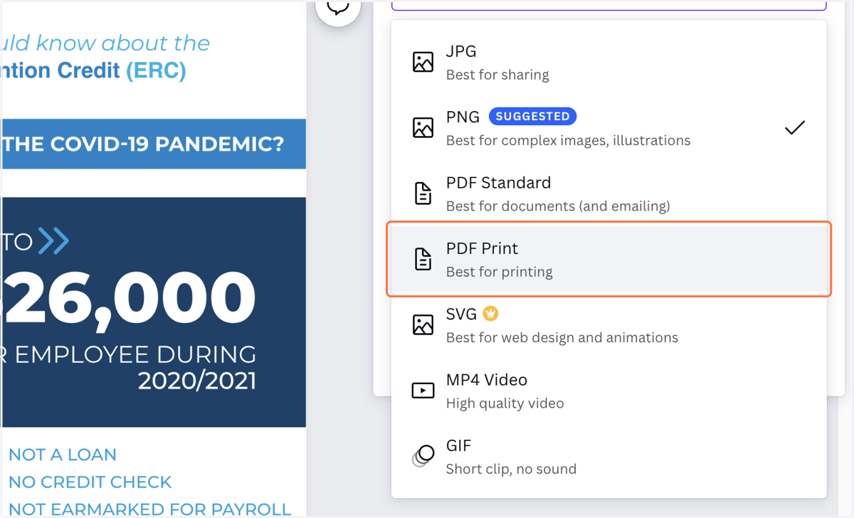 Select PDF Print