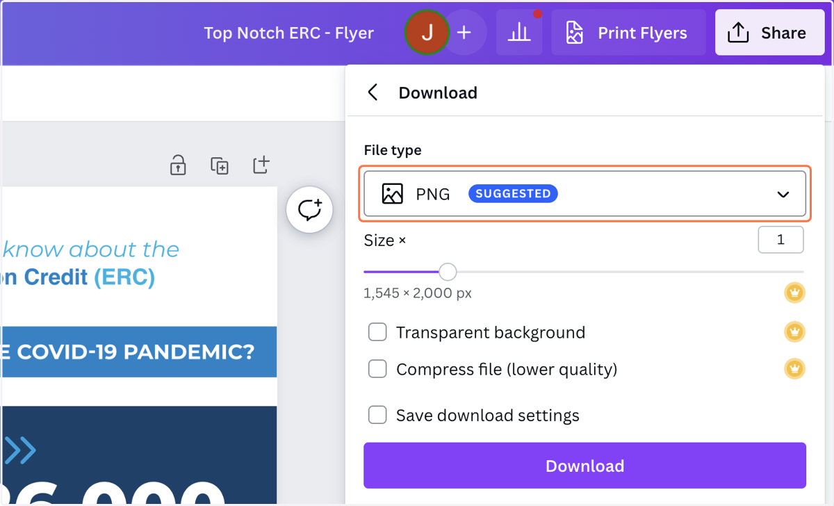 Click on File Type