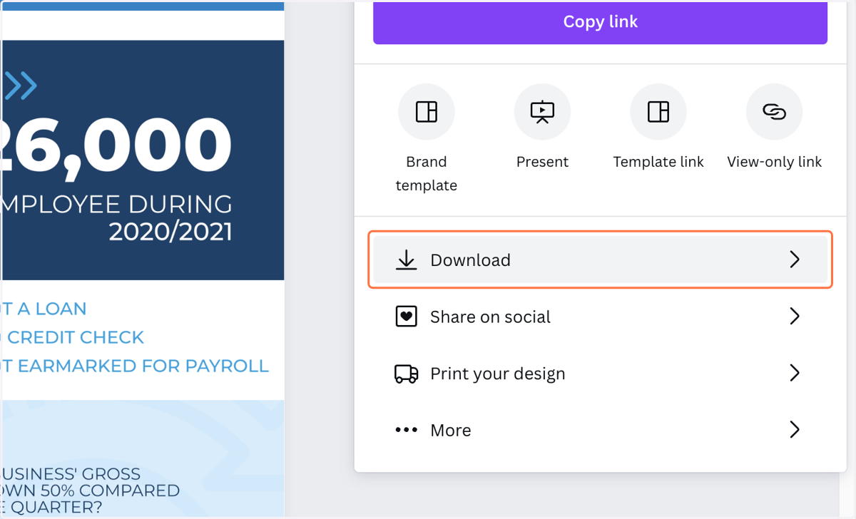 Click on Download