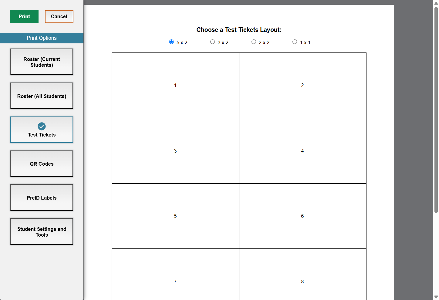 Click on Print and PDF will download and save to your computer