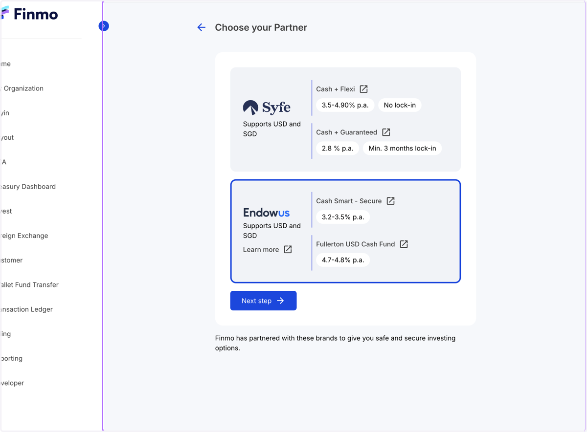 Click on Endowus as your Partner