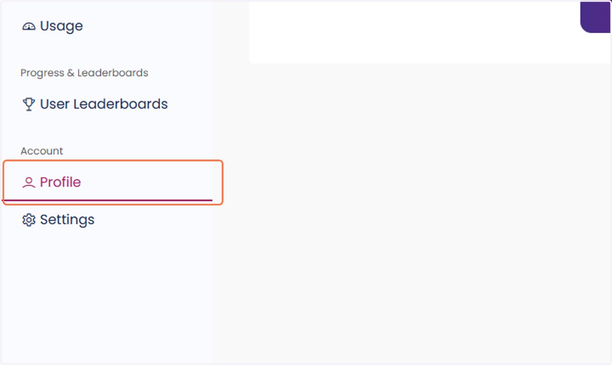 Navigate to your Profile