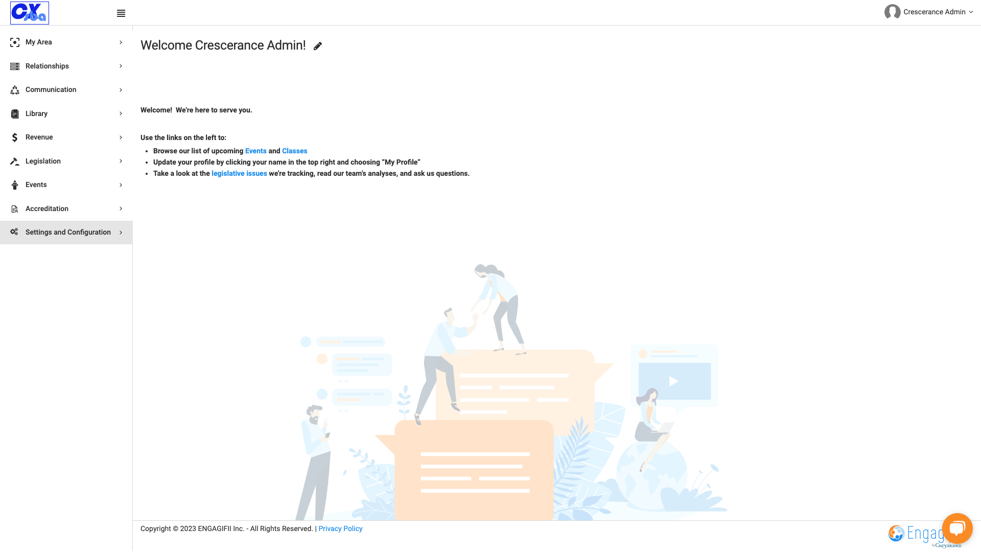 Click on Settings and Configuration