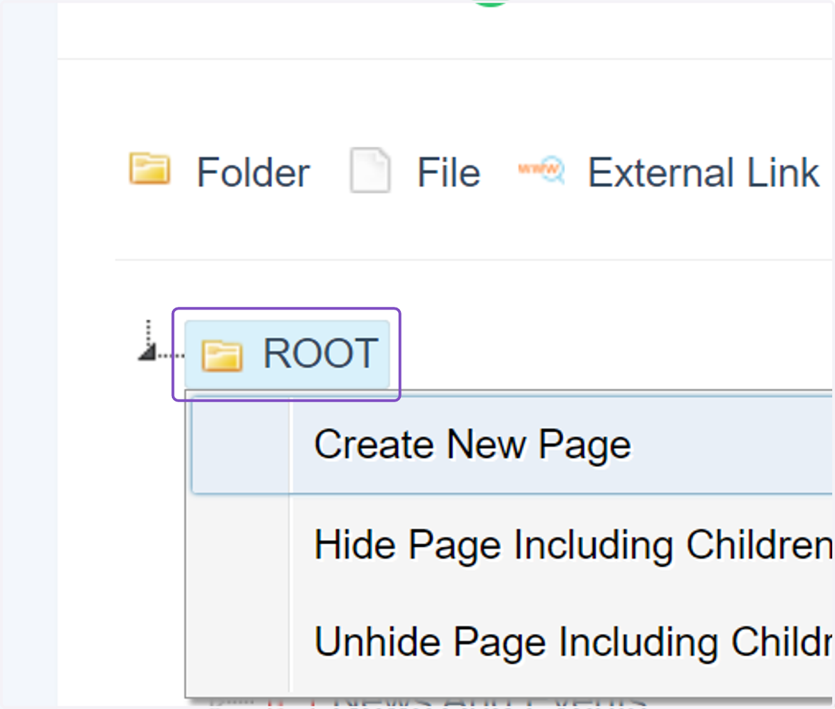 Right click on ROOT