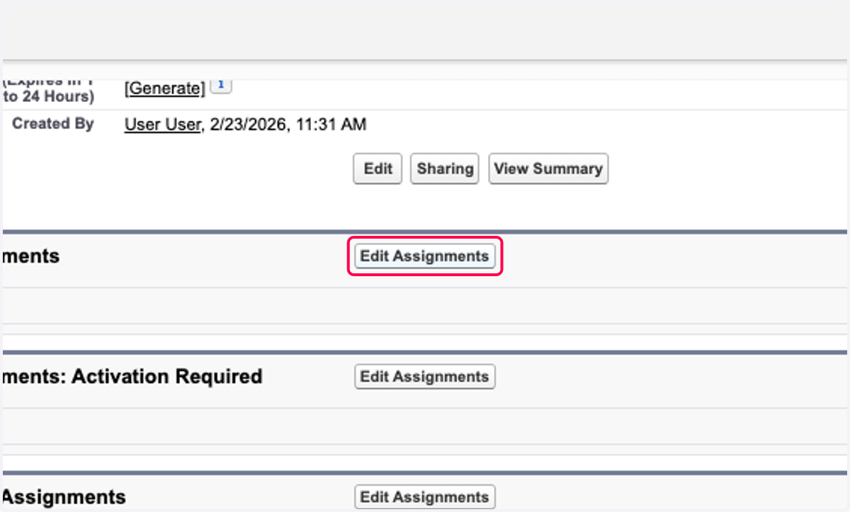 Click on Edit Assignments