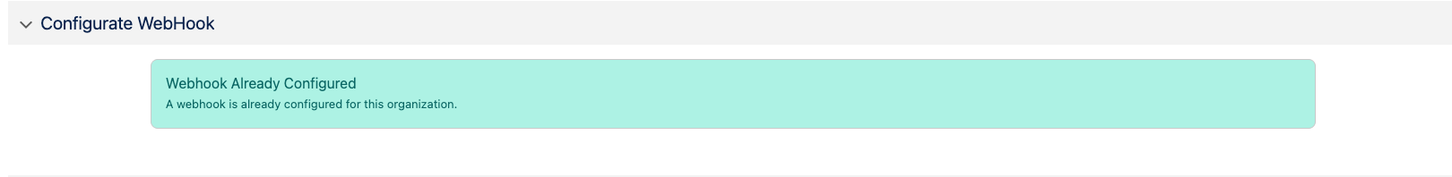 You have now Successfully configured the Webhook