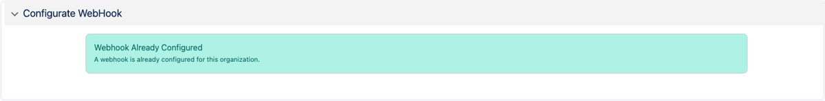 You have now Successfully configured the Webhook