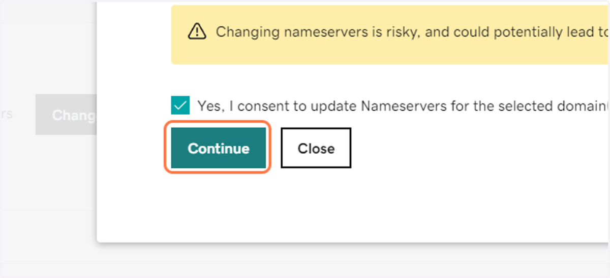 Click on Continue
