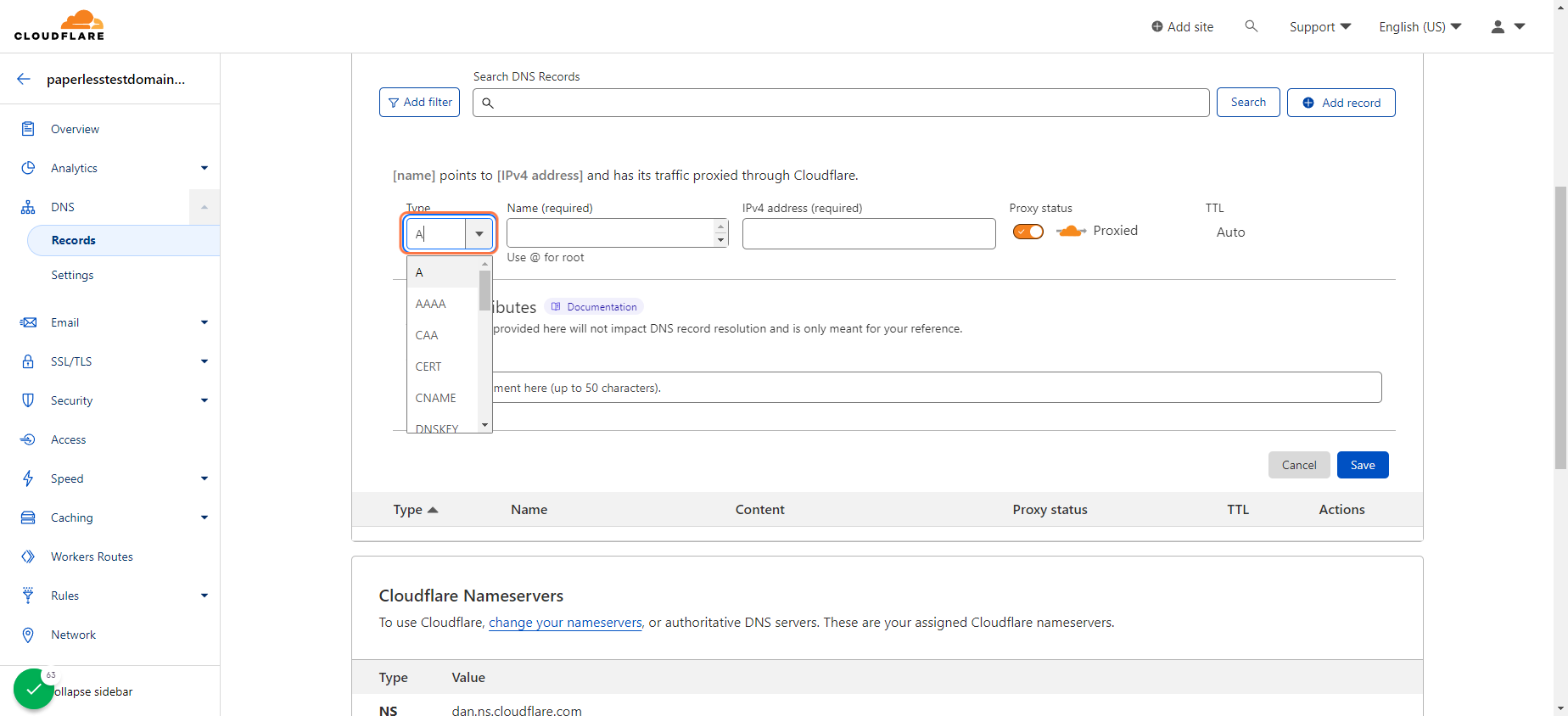 Click on dropdown trigger