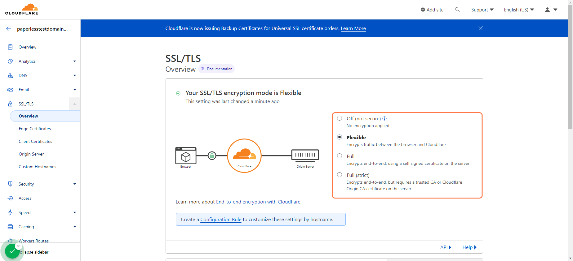 Select "flexible" (REQUIRED)