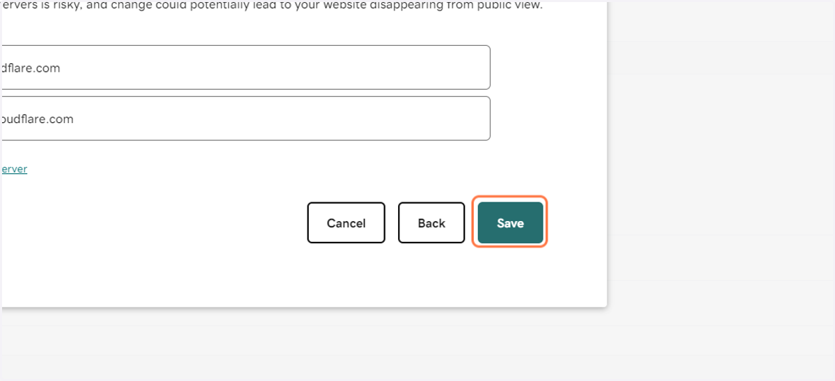 Click on Save