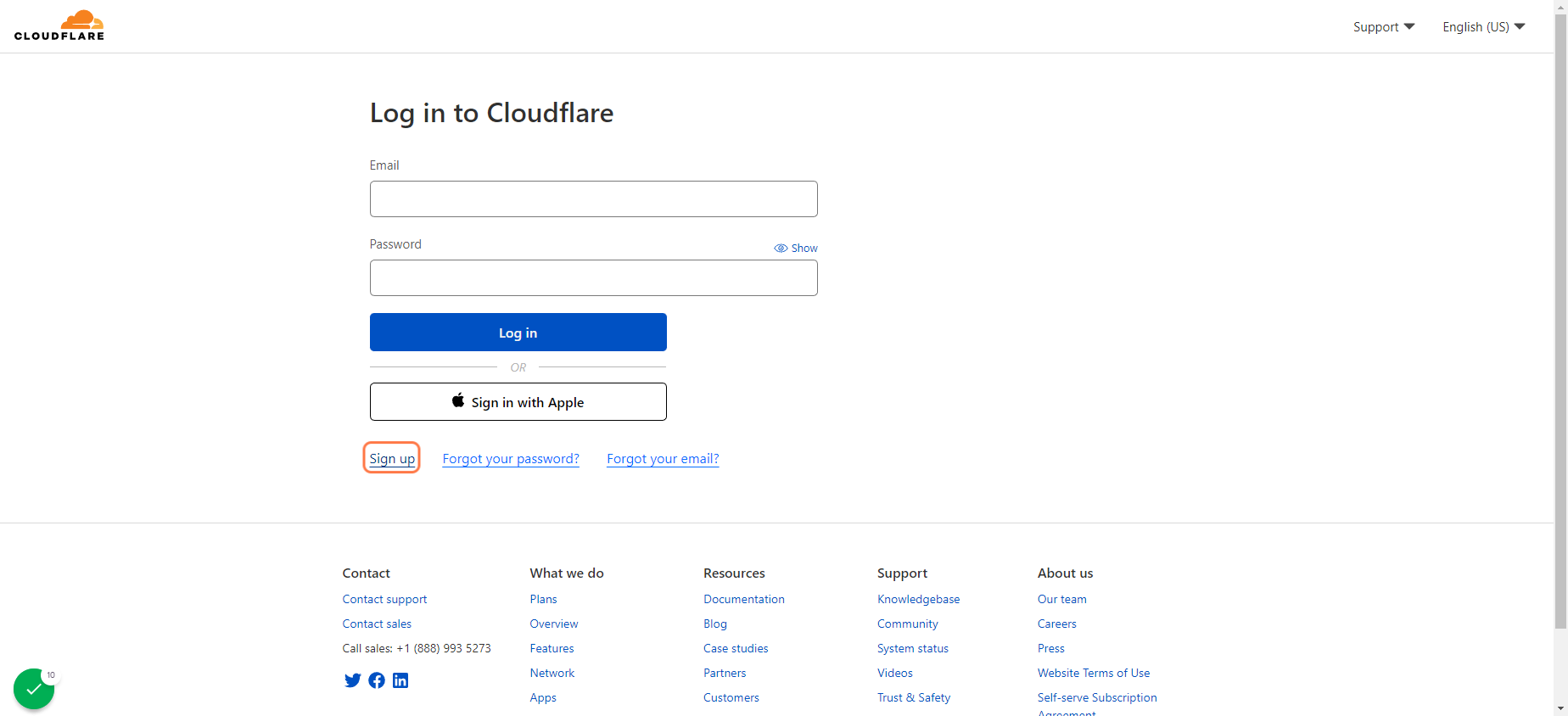 Click on Sign up (if you have not registered already)