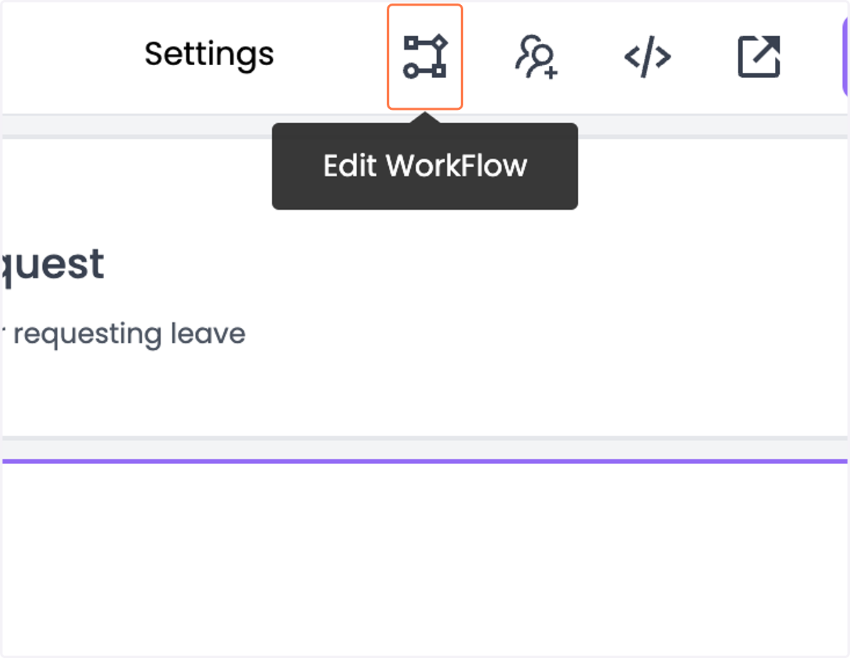 Click on Edit Workfow