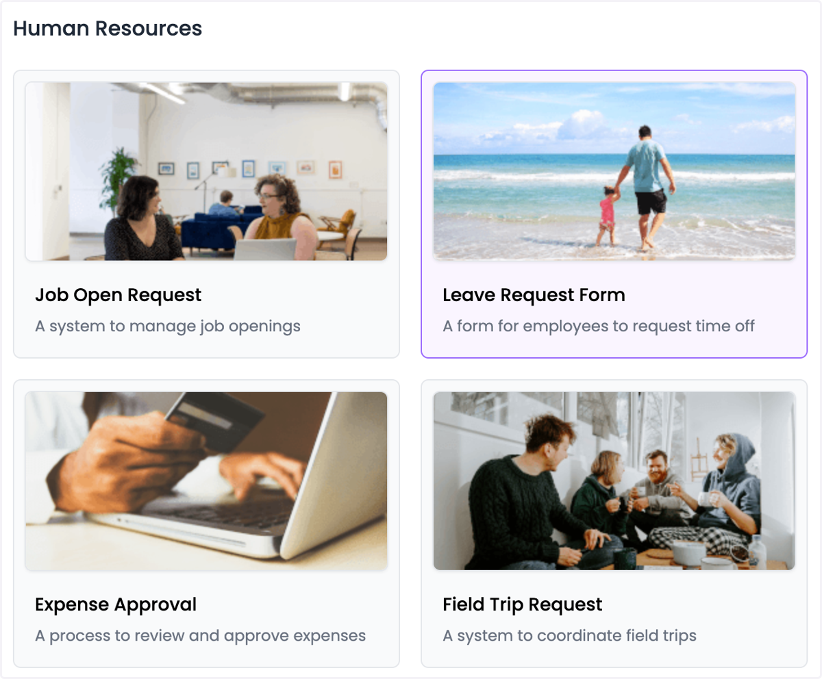 Select any of the thousands of templates availabl