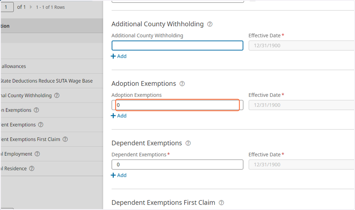 Adoption Exemptions